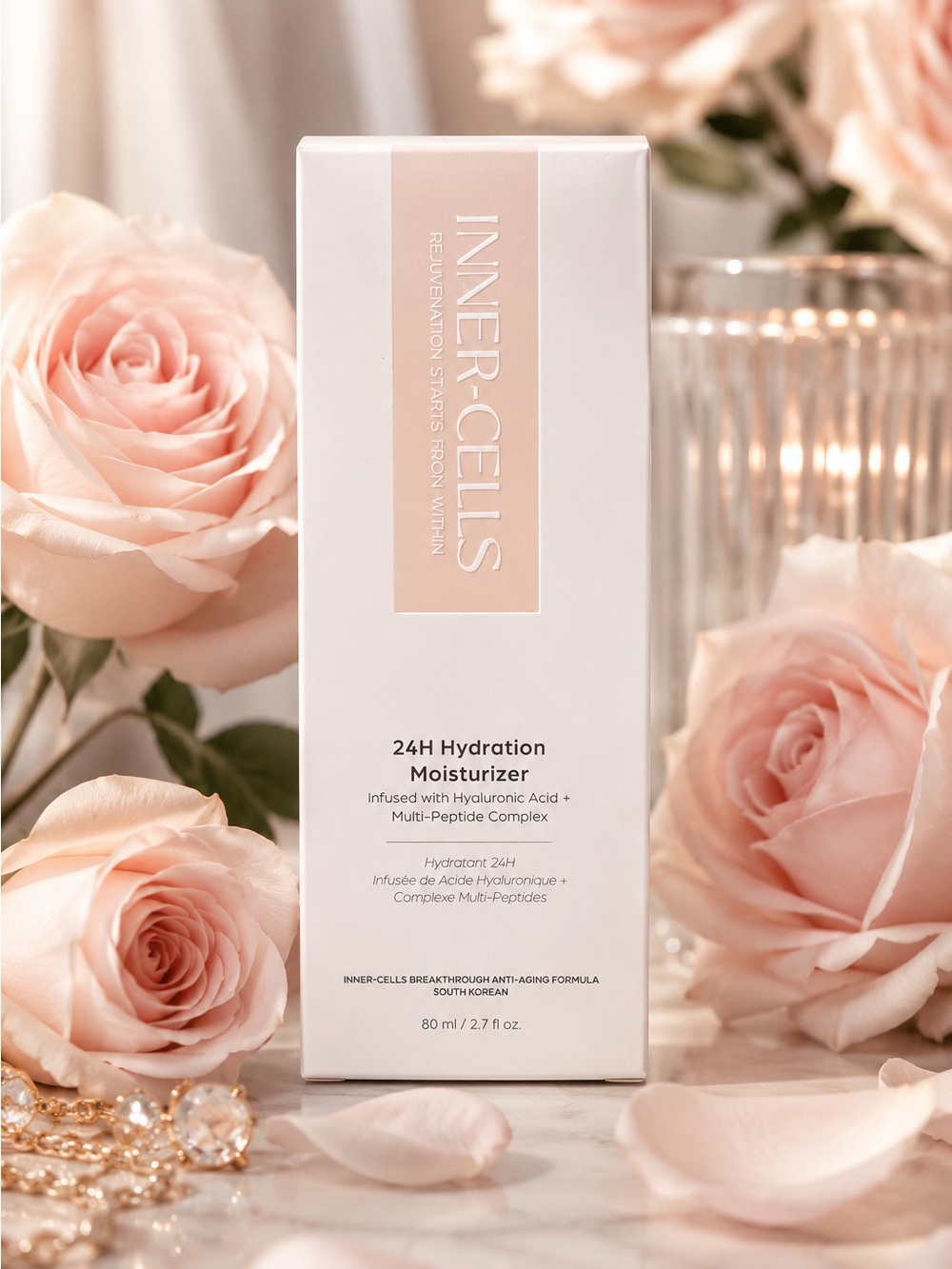 INNER-CELLS 24H Hydration Moisturizer Hyaluronic Acid & Multi-Peptide Complex